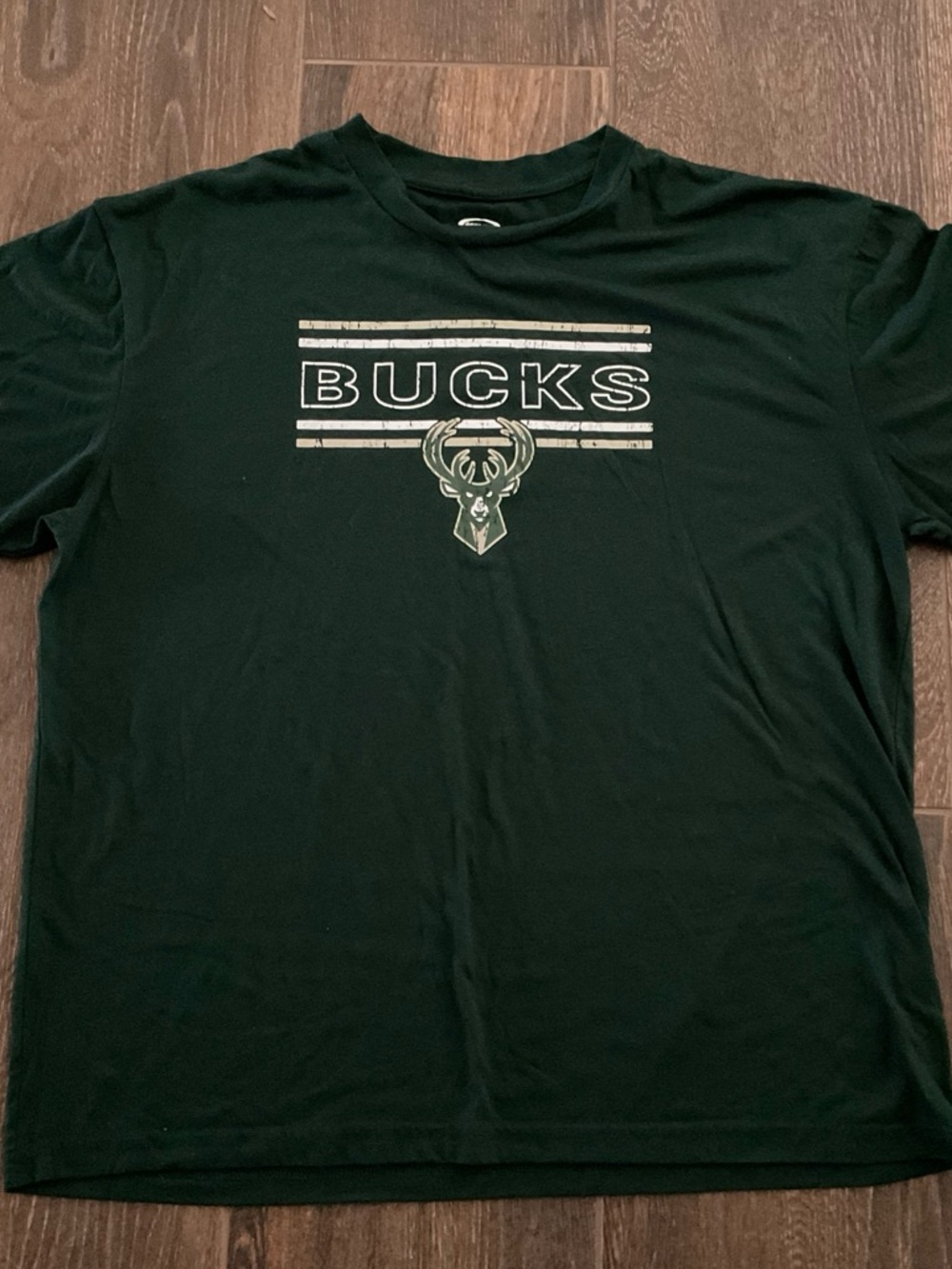 Men's Dark Green BUCKS Graphic Short Sleeve Tee - Team Logo